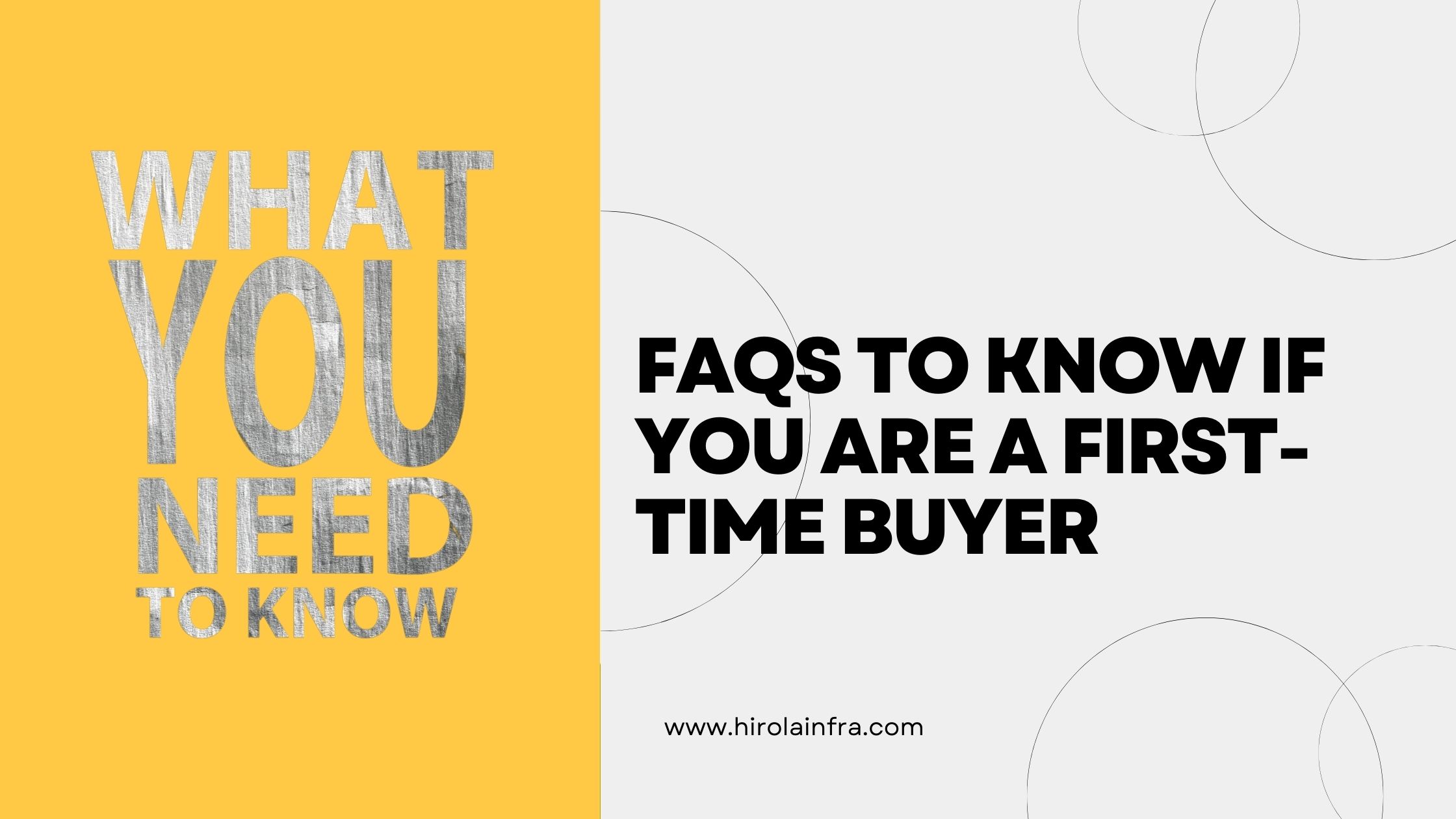 FAQS to know if you are a first time buyer
